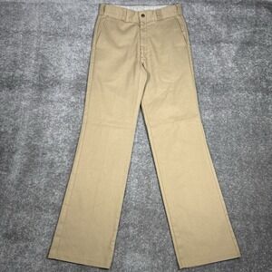VTG Sears Perma Prest Pants Men's 27x31‎ Beige Straight Style Workwear Teens